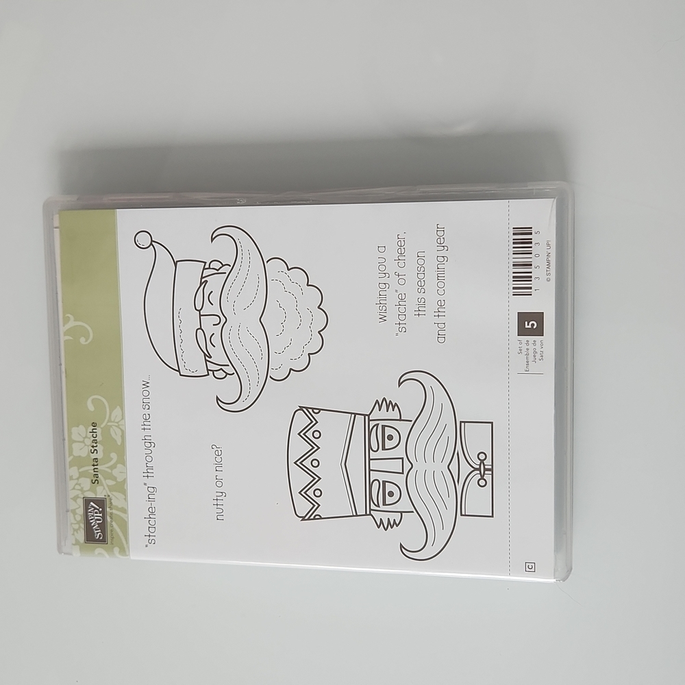 Santa Stache stamp set